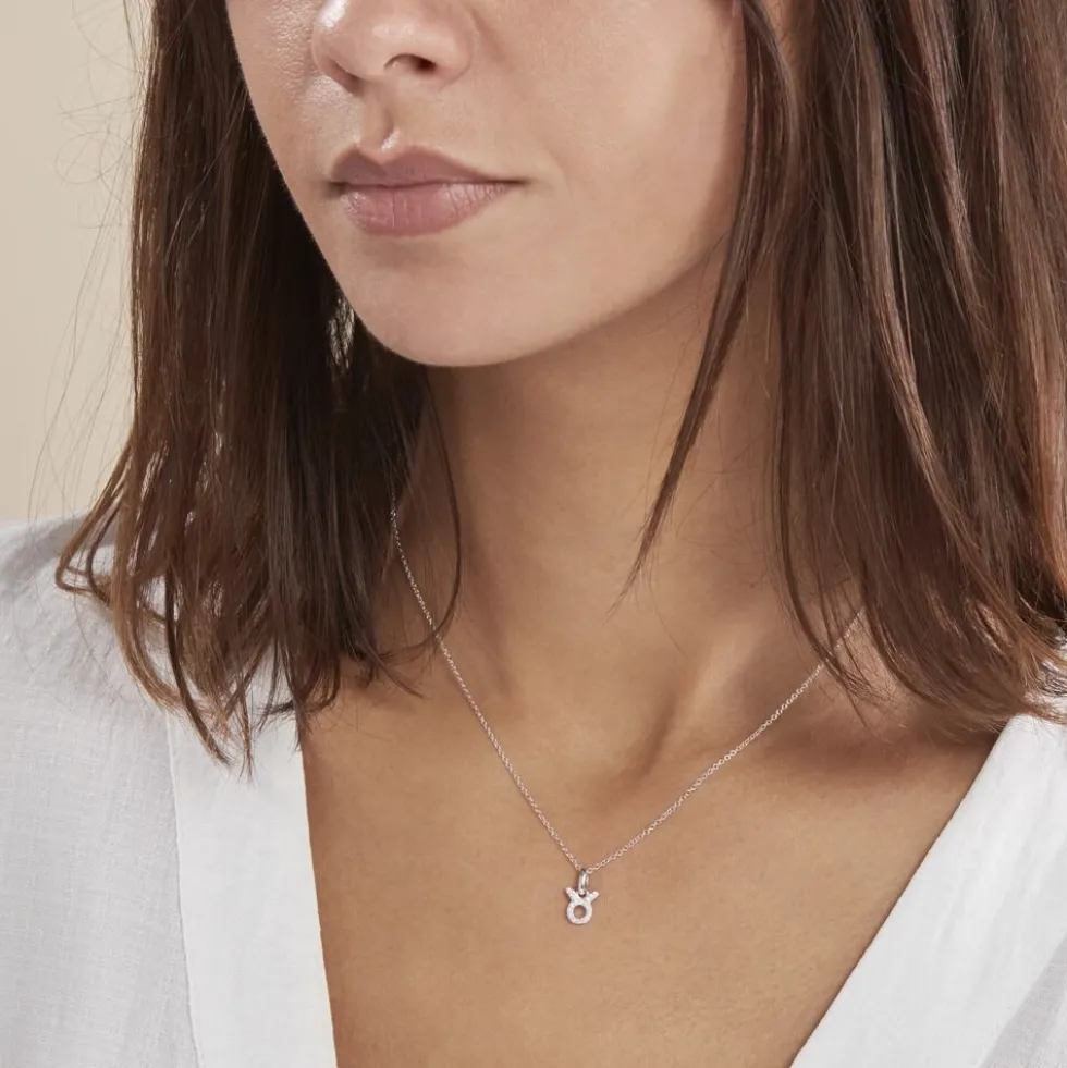 Collier Astra Argent Blanc Oxyde De Zirconium