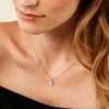 Collier Astrea Argent Blanc Oxyde De Zirconium