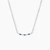 Collier Astrea Argent Blanc Spinelle Oxyde De Zirconium