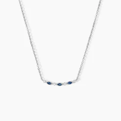 Collier Astrea Argent Blanc Spinelle Oxyde De Zirconium