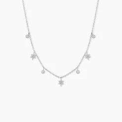 Collier Astria Argent Blanc Oxyde De Zirconium
