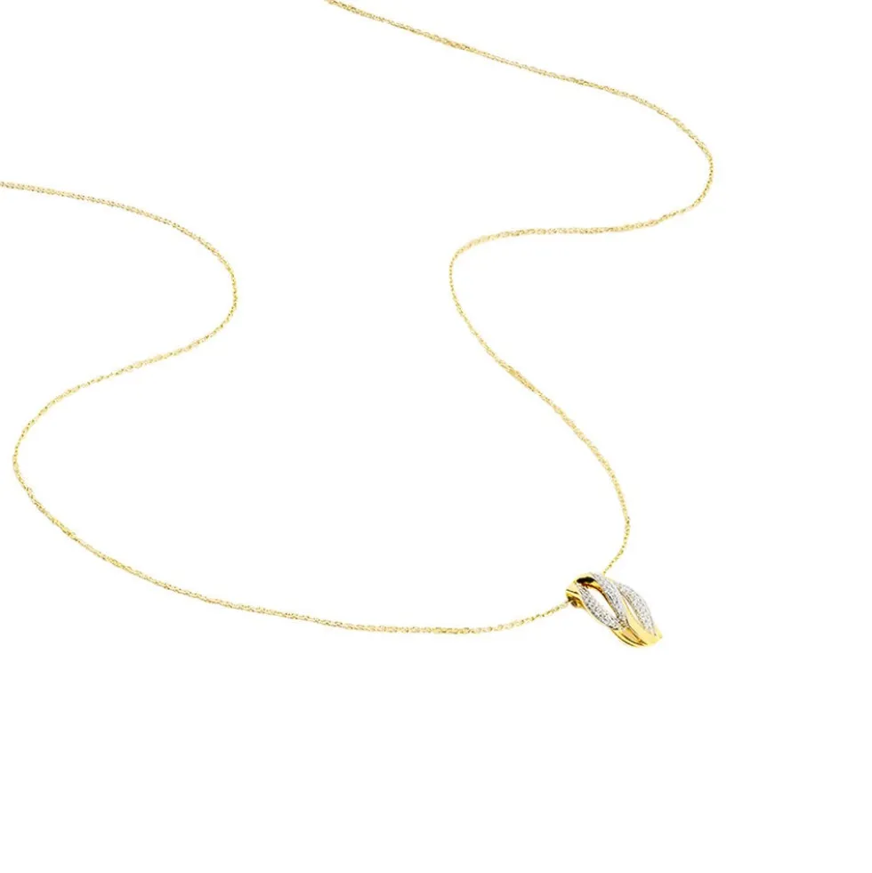 Collier Atlantide Or Jaune Diamant