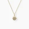 Collier Aurore Acier Jaune Oxyde De Zirconium