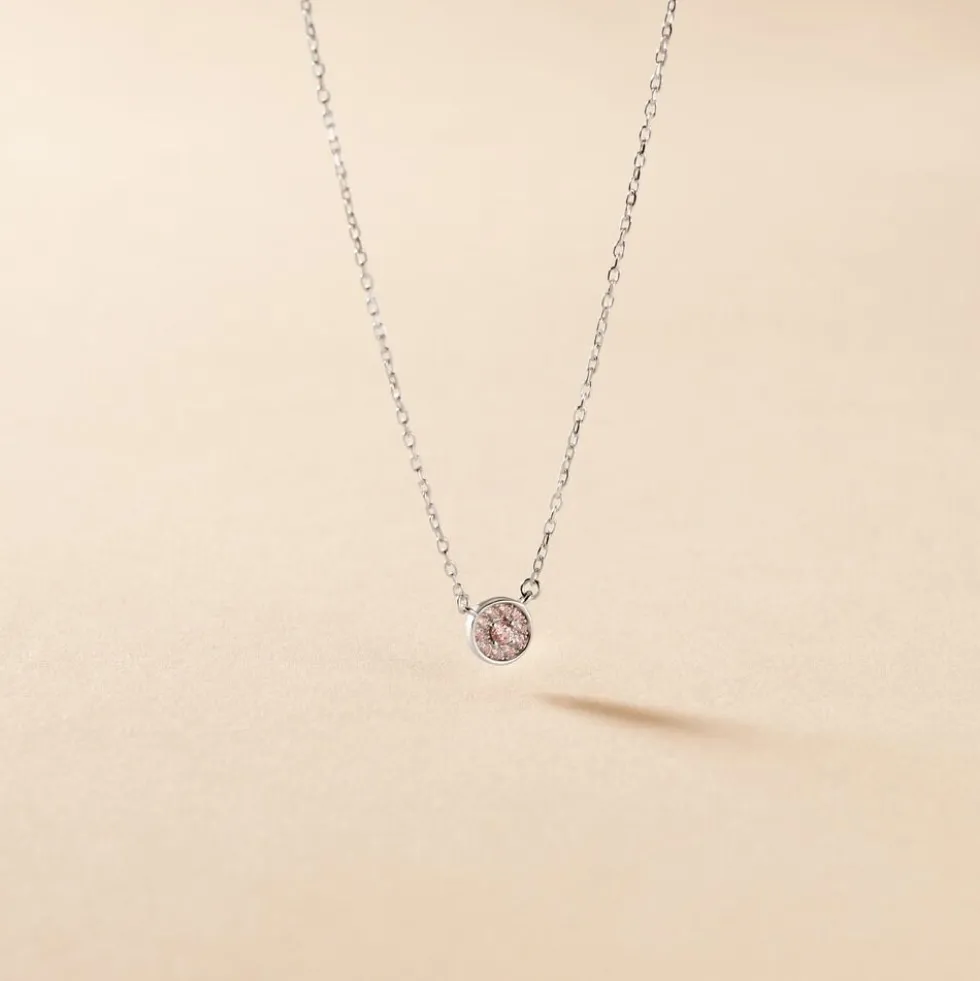 Collier Auxana Argent Blanc Oxyde De Zirconium