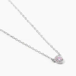 Collier Auxana Argent Blanc Oxyde De Zirconium