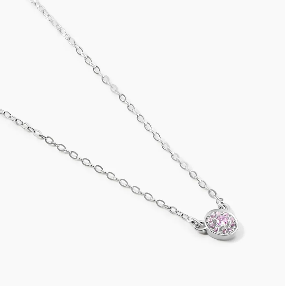 Collier Auxana Argent Blanc Oxyde De Zirconium