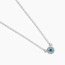 Collier Auxana Argent Blanc Oxyde De Zirconium