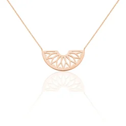 Collier Auxane Acier Rose