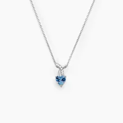 Collier Avalon Argent Blanc Oxyde De Zirconium
