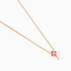 Collier Azel Plaqué Or Jaune Oxyde De Zirconium