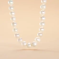 Collier Baroque Or Jaune Perle De Culture