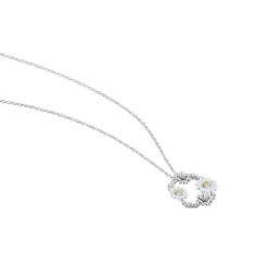 Collier Basil Argent Blanc Oxyde De Zirconium