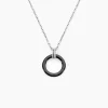 Collier Bertillianne Argent Blanc Céramique Et Oxyde De Zirconium