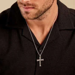 Collier Black Love Acier Bicolore