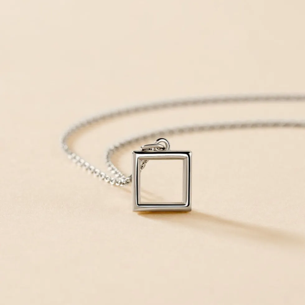 Collier Brielle Argent Blanc