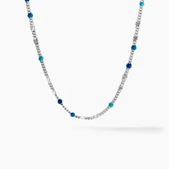 Collier Cacilia Argent Blanc