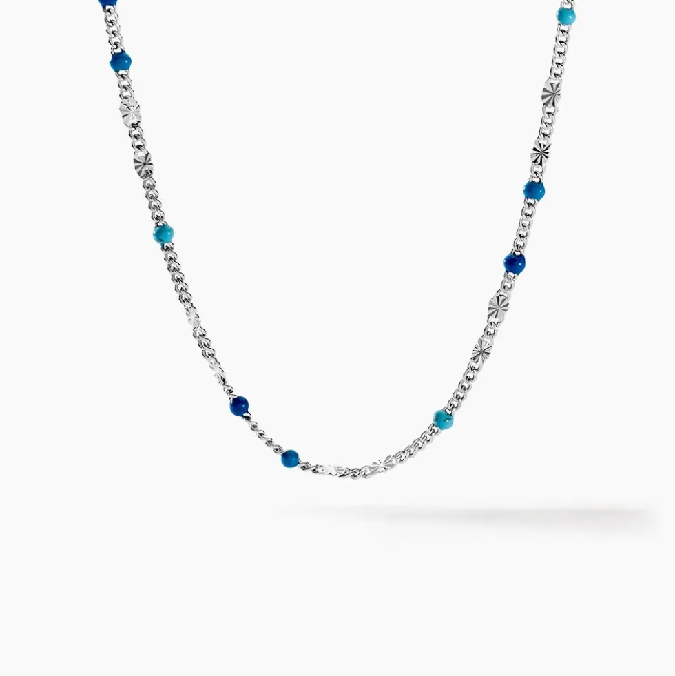 Collier Cacilia Argent Blanc