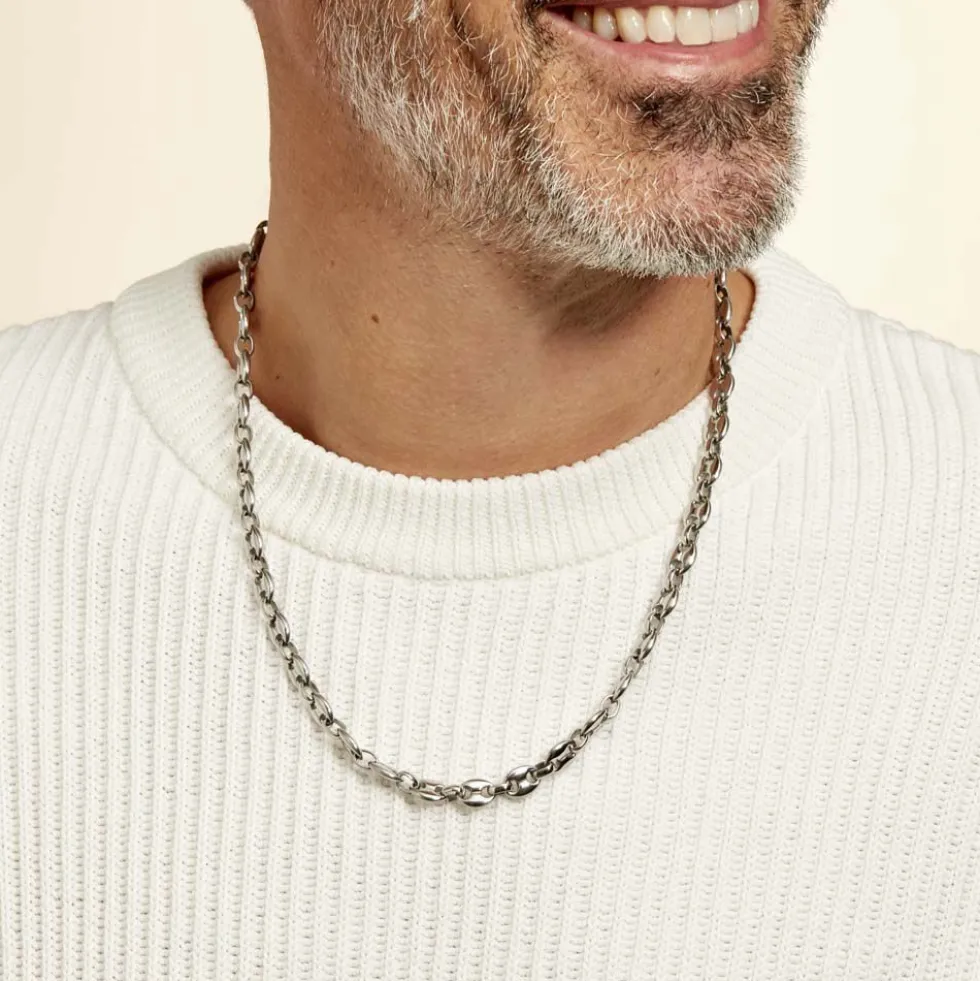 Collier Cadia Acier Blanc