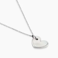 Collier Charla Argent Blanc Nacre