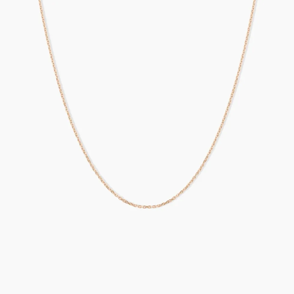 Collier Claudine Argent Rose
