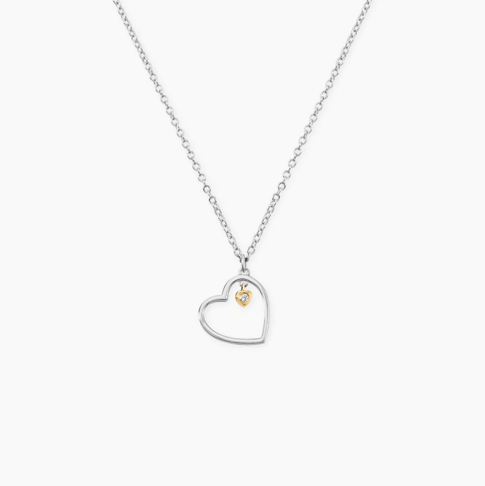 Collier Cleane Or Jaune Argent Blanc Oxyde De Zirconium