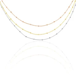 Collier Clorinthe Argent Tricolore