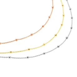 Collier Clorinthe Argent Tricolore