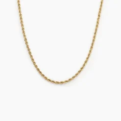 Collier Cordelia Maille Corde Or Jaune