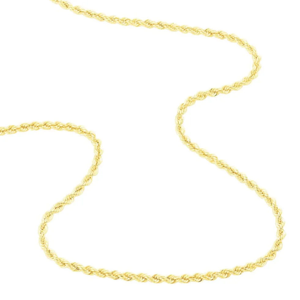 Collier Cordelia Maille Corde Or Jaune