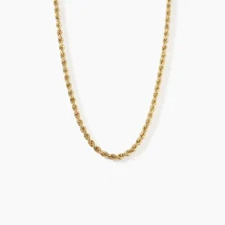 Collier Cordelia Maille Corde Or Jaune