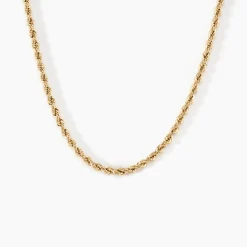 Collier Cordelia Maille Corde Or Jaune