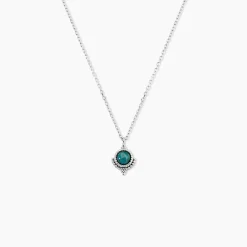 Collier Cyprien Argent Blanc Amazonite