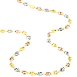 Collier Dami Or Tricolore