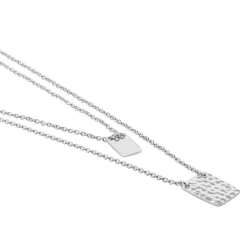 Collier Devine Argent Blanc