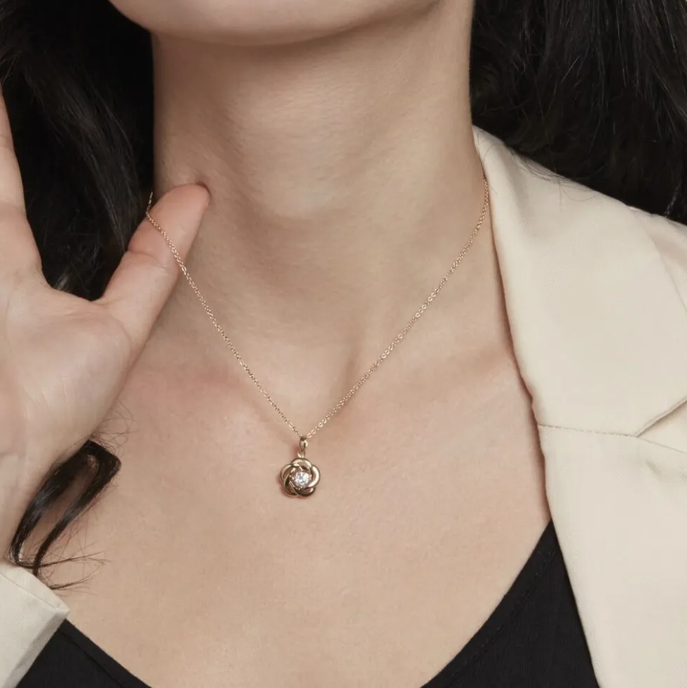 Collier Djanaelle Plaqué Or Jaune Oxyde De Zirconium