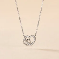 Collier Donatiane Argent Blanc Oxyde De Zirconium