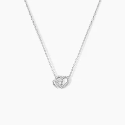 Collier Donatiane Argent Blanc Oxyde De Zirconium