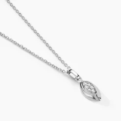 Collier Duchesse Argent Blanc Oxyde De Zirconium