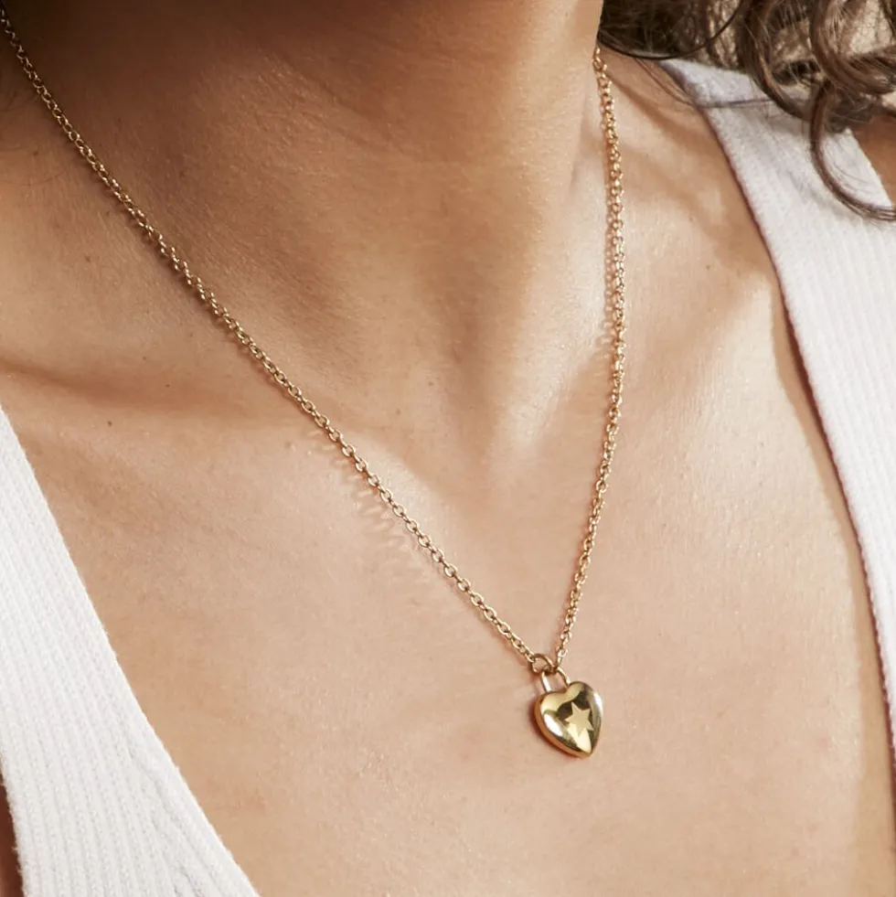 Collier Earline Acier Doré