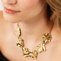 Collier Ecorsia Acier Jaune