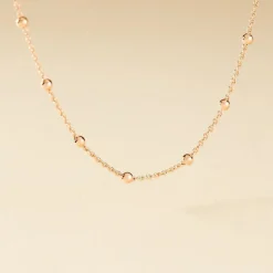 Collier Elea Argent Rose