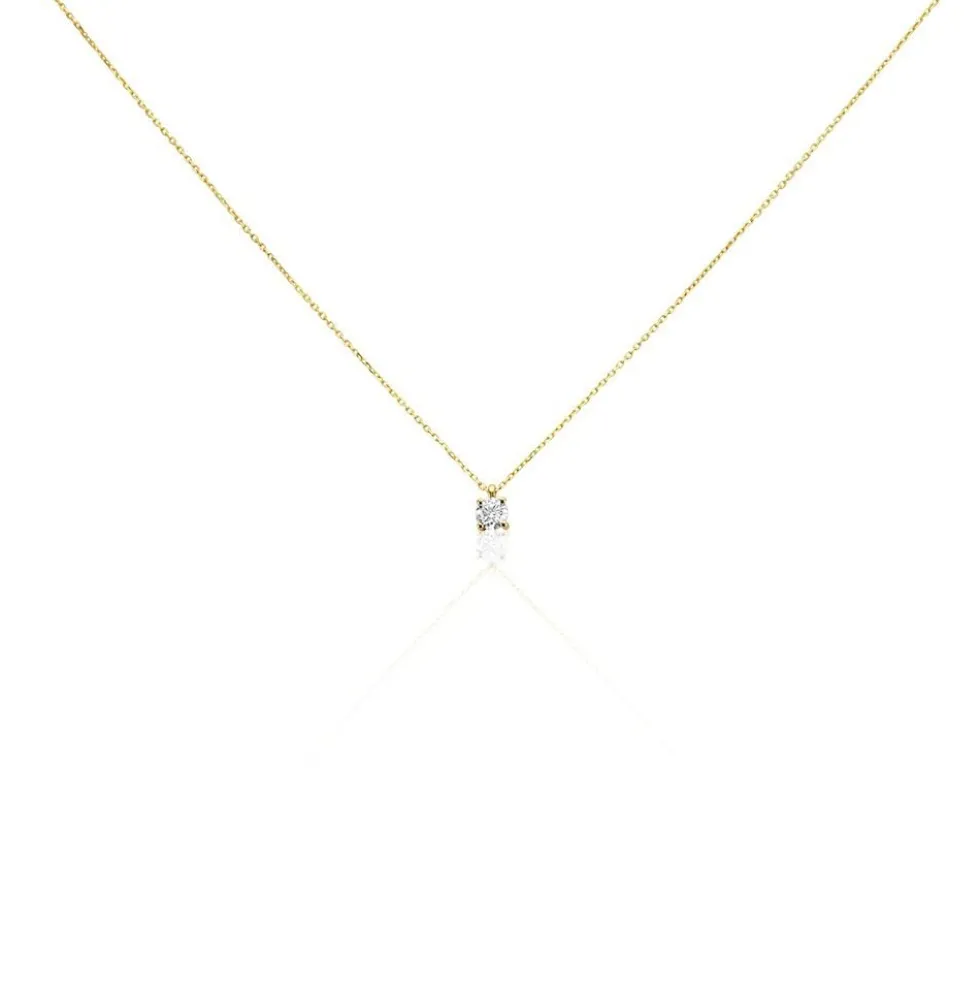 Collier Elfa Or Jaune Diamant