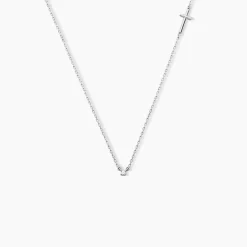 Collier Eloa Argent Blanc Oxyde De Zirconium
