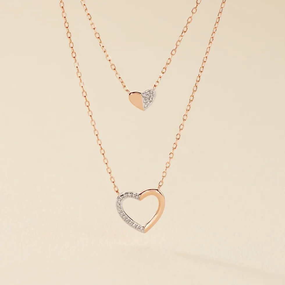 Collier Emilia Or Rose Diamant