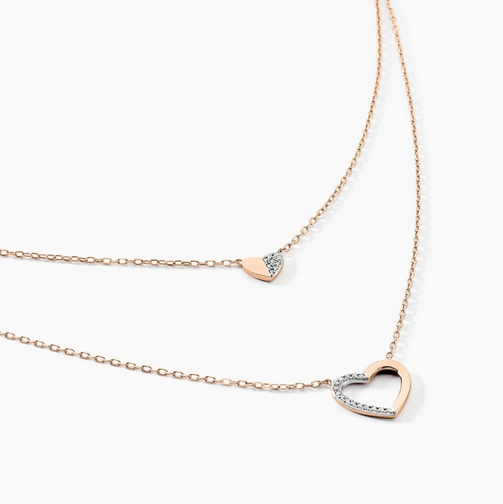 Collier Emilia Or Rose Diamant