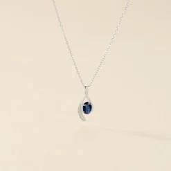 Collier Emotion Or Blanc Saphir Diamant