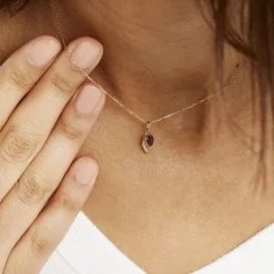 Collier Emotion Or Jaune Rubis Diamant