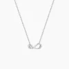 Collier Eryka Argent Blanc Oxyde De Zirconium