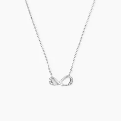Collier Eryka Argent Blanc Oxyde De Zirconium