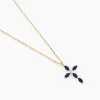 Collier Eser Or Jaune Oxyde De Zirconium